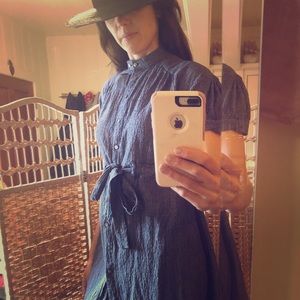 Free People Button Up Cotton Dress